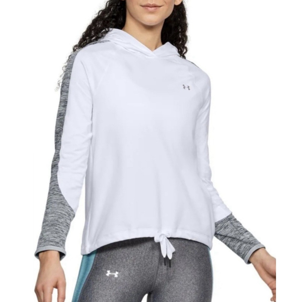 NWOT Under Armour‎ Coldgear Women's Medium White Pullover Hoodie Sweatshirt